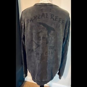 Banzai reef yacht club black sweatshirt size M